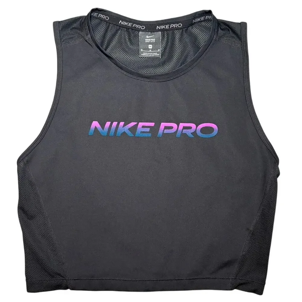 Nike Pro Cropped Mesh Running Tank Women's Medium